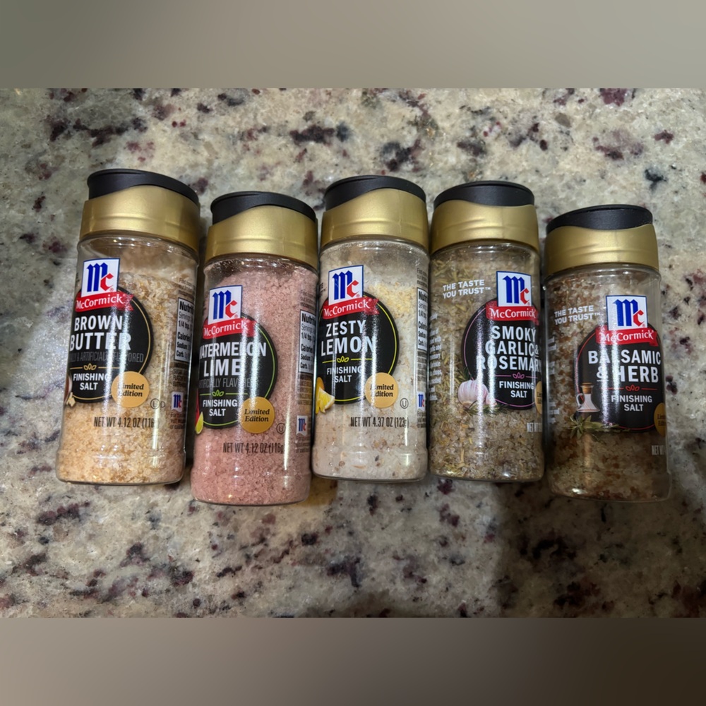 McCormick limited edition finishing salts set of 5